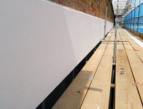 Repaired and protected wall using Belzona 4141 (Magma-Build) Repaired and protected wall using Belzona 4141 (Magma-Build)