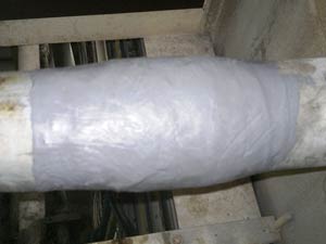 Permanent Belzona repair Permanent Belzona repair