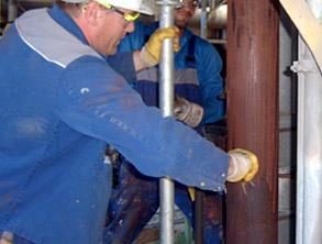 Corroded pipework in refinery Corroded pipework in refinery