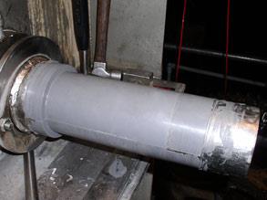 Belzona 1111 (Super Metal) used to repair extensively worn shaft Belzona 1111 (Super Metal) used to repair extensively worn shaft