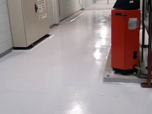 Plant room floor bund coated with Belzona 5231 (SG Laminate) Plant room floor bund coated with Belzona 5231 (SG Laminate)