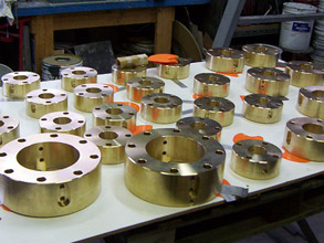 Valves awaiting gasket Valves awaiting gasket