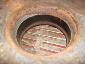 Ferry propulsion system damaged by erosion and corrosion Ferry propulsion system damaged by erosion and corrosion